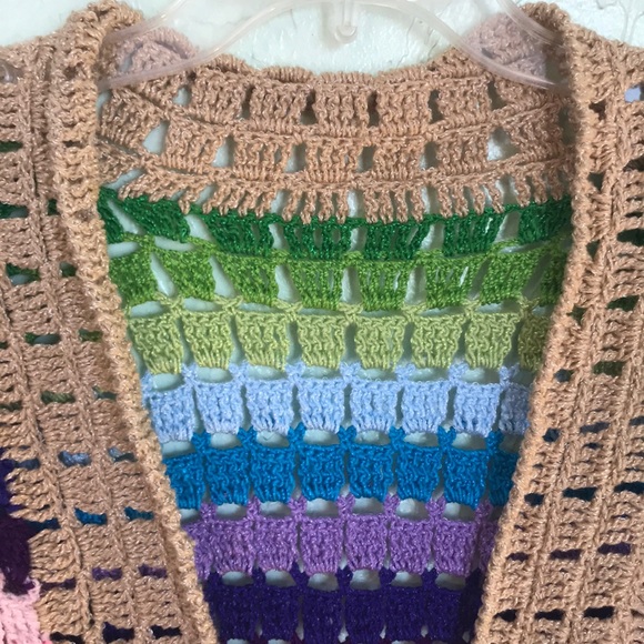Free People Rainbow Sweater Cardigan🌈 - Picture 5 of 8